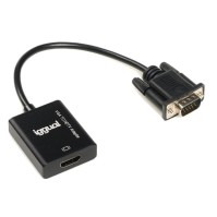 iggual Adaptador VGA a HDMI audio microUSB