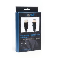 iggual Cable HDMI HDMI 20 4K 2 metros negro