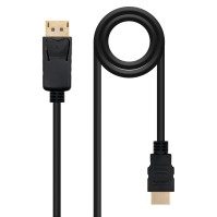 Nanocable Cable Conversor DP a HDMI 05 M Negro