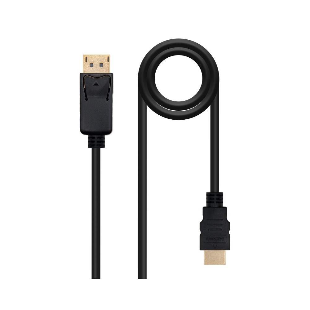 Nanocable Cable Conversor DP a HDMI 05 M Negro