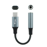 Nanocable Adaptador Audio USB C M a Jack H Gris