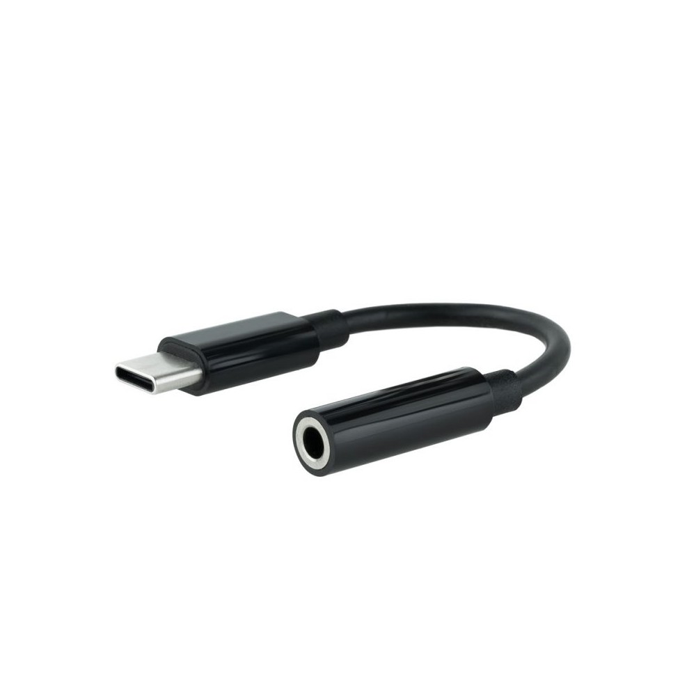 Nanocable Adaptador Audio USB C M a Jack H Negro