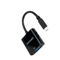 Nanocable Conversor USB C M a VGA H Negro 10cm