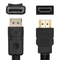 Aisens Cable Conversor DISPLAYPORT M HDMI M 20m