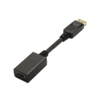 Aisens Conversor DISPLAYPORT M HDMI A H negro 15cm