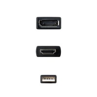 Nanocable Conversor HDMI M a DP H Negro 20 cm