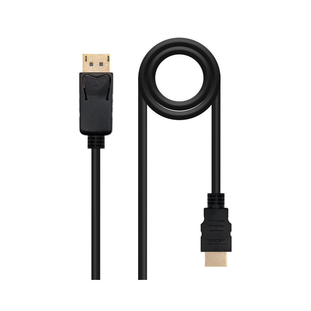 Nanocable Cable Conversor DP a HDMI Negro 10m