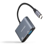 Nanocable Conversor USB C M a HDMI VGA H 15 cm