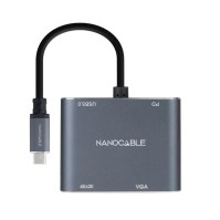 Nanocable Converosr USB C a HDMI VGA USB30 PD