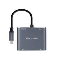 Nanocable Converosr USB C a 2xHDMI USB20 PD