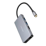 Nanocable Hub USB C 3xUSB A2xHDMIRJ45TFSDPD