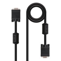 Nanocable Cable VGA con ferrita M H negro 18m