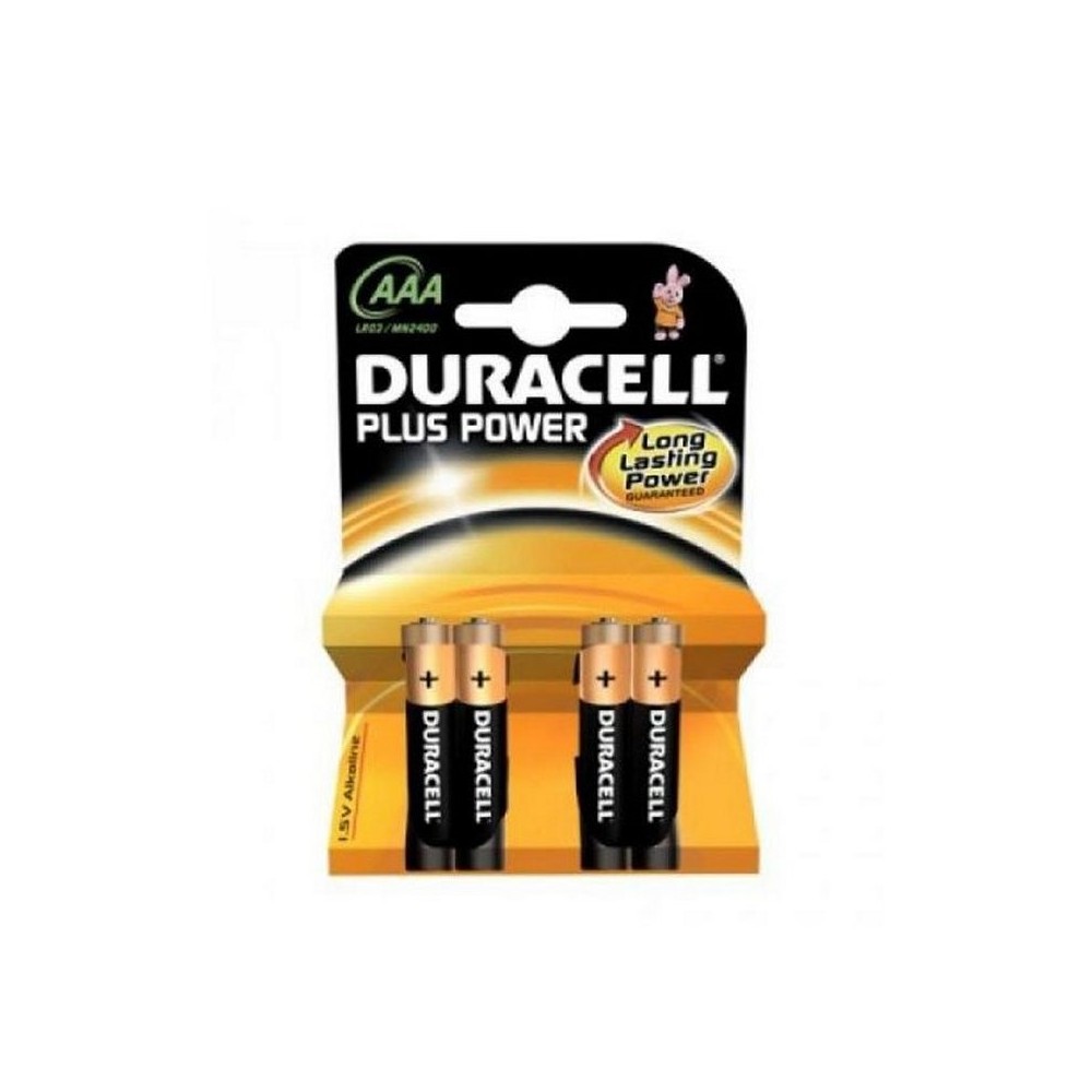 Duracell Pila Alcalina Plus Power LR3 AAA Pack 4