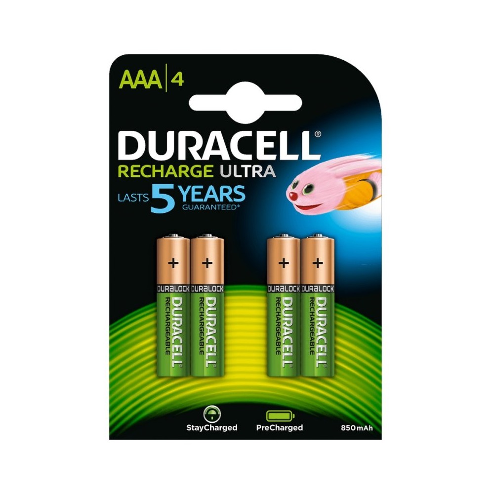 Duracell Pila Recargable HR03 AAA 900mAh Blister4