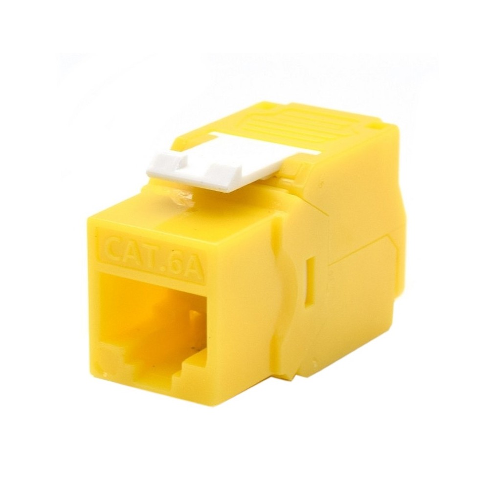 WP Keystone Cat 6a UTP RJ45 Hembra Amarillo