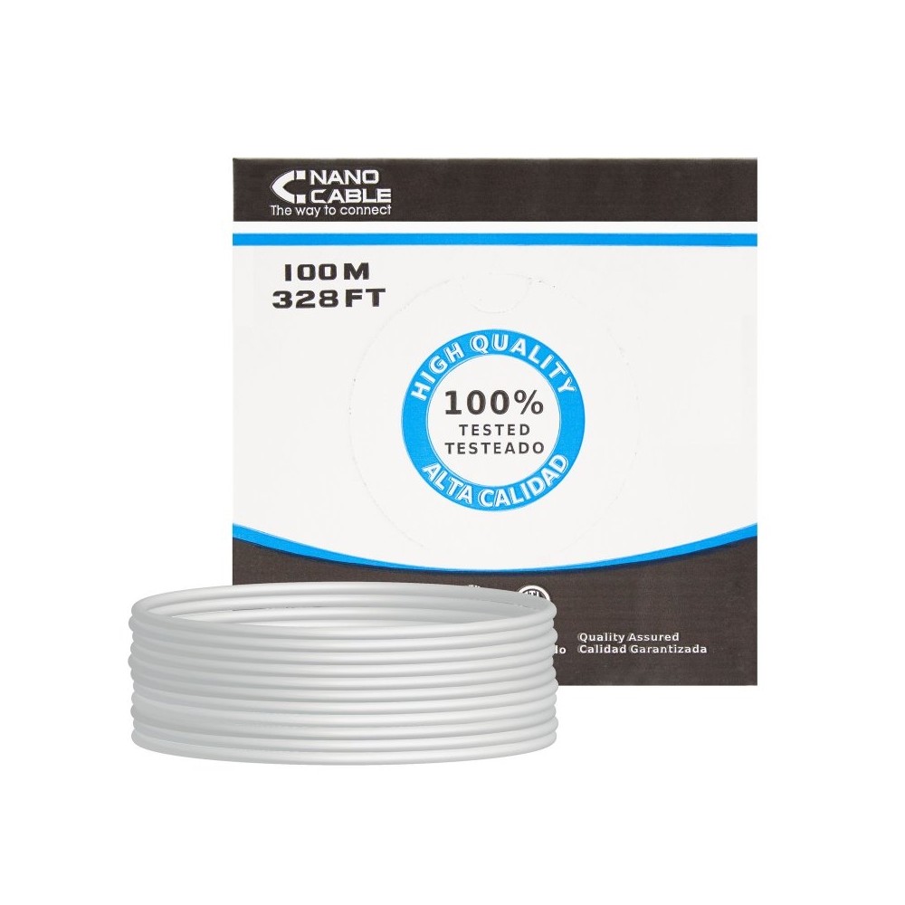 Nanocable Bobina Cable RJ45 CAT5 FTP Rigido 100M