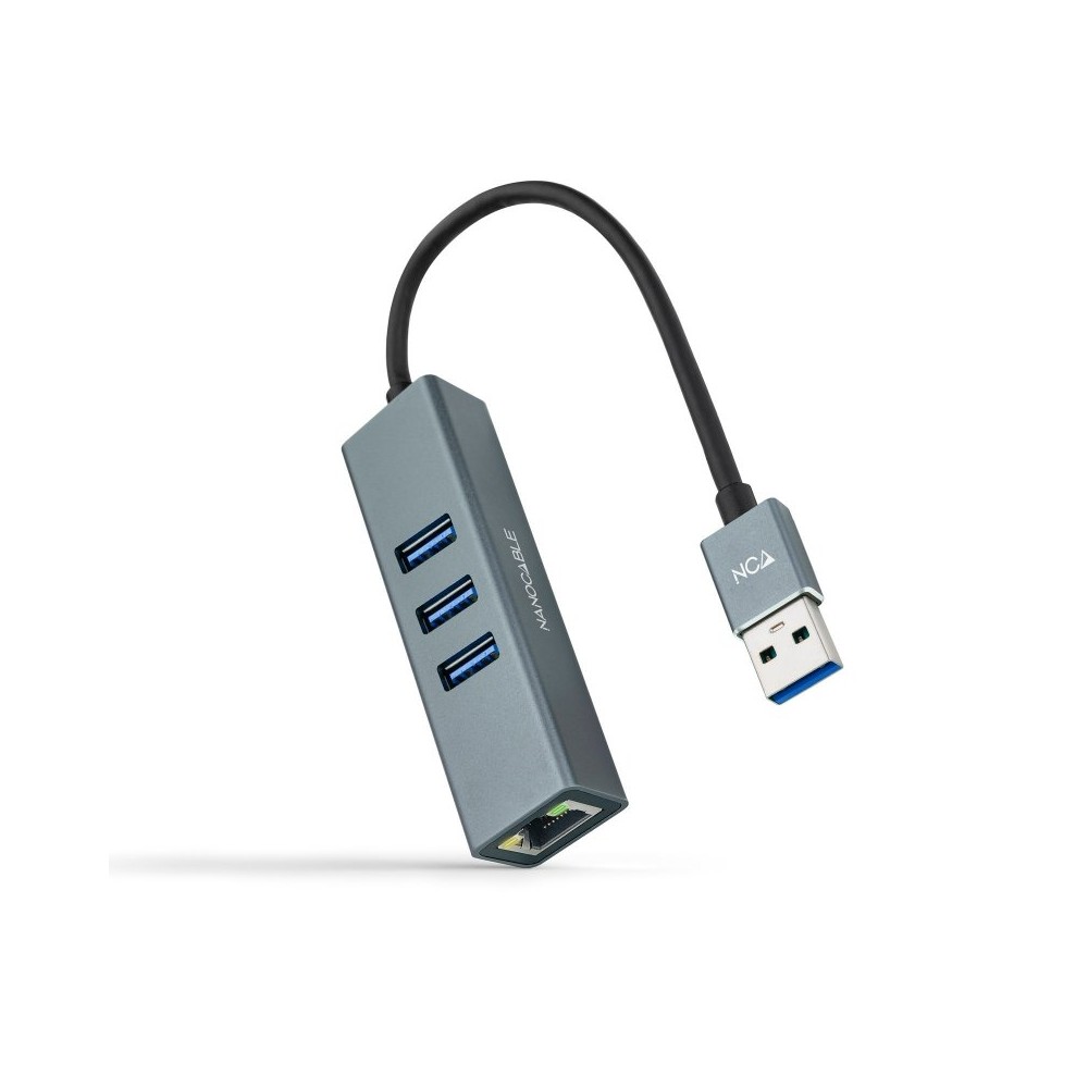 Nanocable Conversor USB 30 Ethernet 3xUSB 30