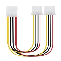 Nanocable Cable Alimentacion 1 molex M a 2 molex H