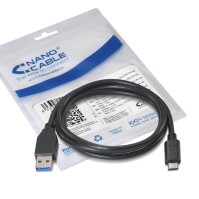 Nanocable Cable USB 31 Gen2 10Gbps3A USB C M A M