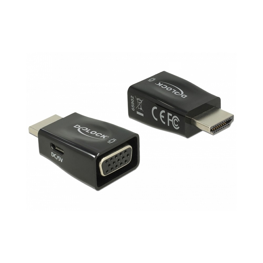 Delock Adaptador HDMI A macho VGA hembra