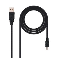 Nanocable Cable USB 20 A M Mini B M negro 05m