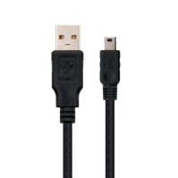 Nanocable Cable USB 20 A M Mini B M negro 05m