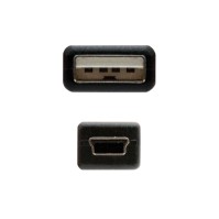 Nanocable Cable USB 20 A M Mini B M negro 05m