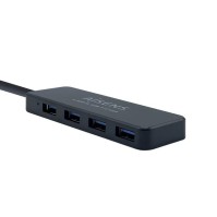 Aisens Hub USB 30 tipo A M 4xtipo A H negro 30cm