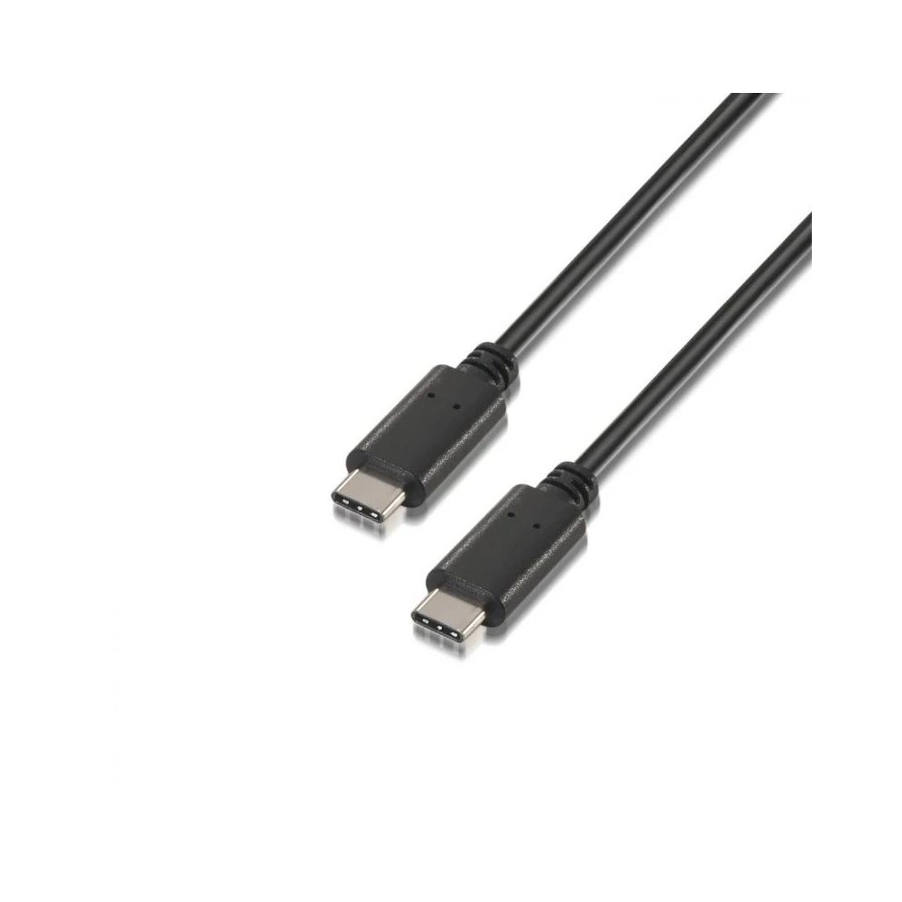 Aisens Cable USB 20 3A tipo C M C M negro 10m