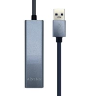 Aisens Conversor USB 30 Ethernet 3 usb30 gris