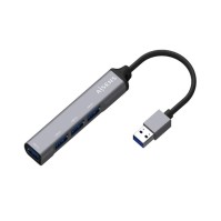 Aisens Hub USB 30 tipo A M 4xtipo A H gris 10cm