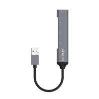 Aisens Hub USB 30 tipo A M 4xtipo A H gris 10cm