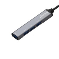 Aisens Hub USB 30 tipo A M 4xtipo A H gris 10cm