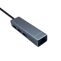 Aisens Conversor USB 31 Ethernet 3 USB30 gris