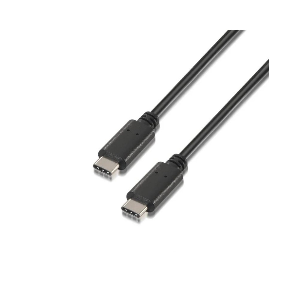 Aisens Cable USB 20 3A C M C M Negro 20M