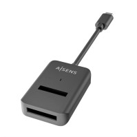 Aisens USB C Dock M2 Sata Nvme Usb31 Gen2 Negra