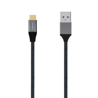 Aisens Cable USB 31 Gen2 Alu 3A CM AM Gris 20M