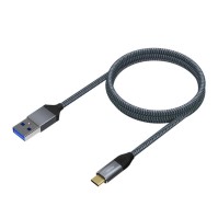 Aisens Cable USB 31 Gen2 Alu 3A CM AM Gris 20M