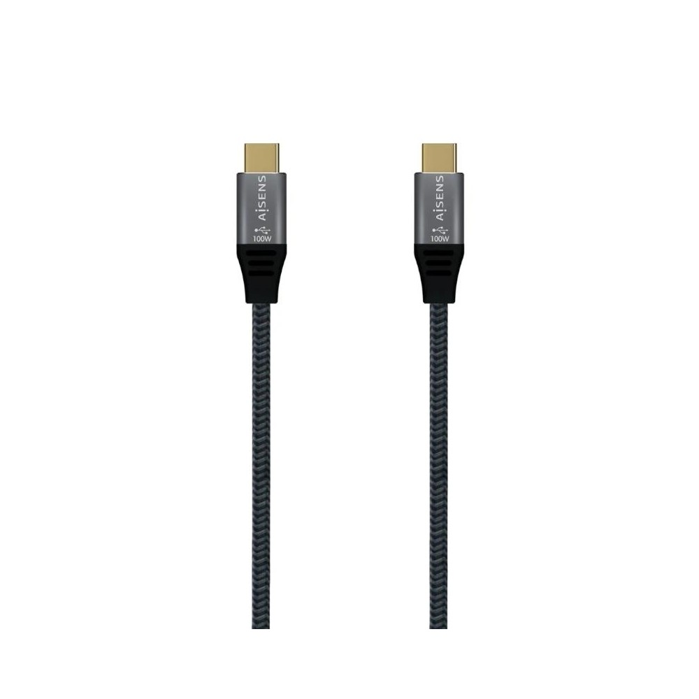 Aisens Cable USB32 Gen2X2 5A E Mark CM CM Gris 2M