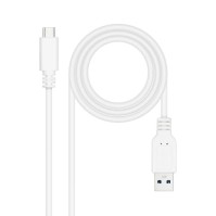 Nanocable Cable USB 31 Gen2 USB C A 1 M Blanco