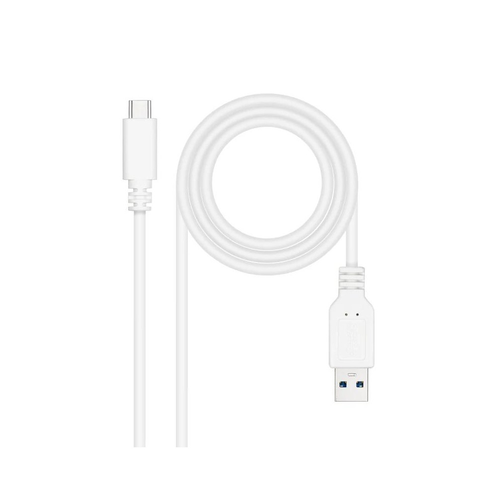 Nanocable Cable USB 31 Gen2 USB C A 1 M Blanco