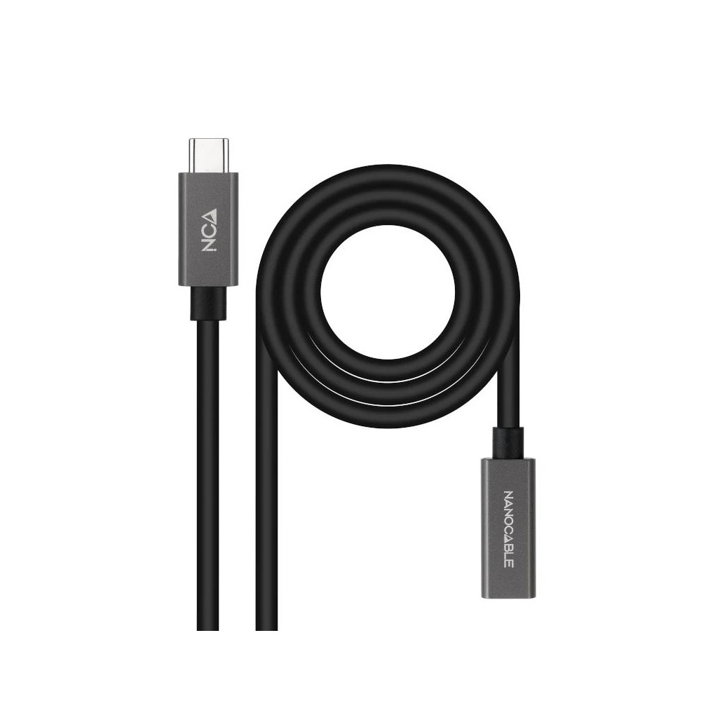 Nanocable Cable USB 32 Gen2 USB C M H 1 M Negro