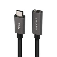 Nanocable Cable USB 32 Gen2 USB C M H 1 M Negro