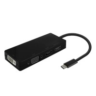 Aisens Conversor USB C a DP DVI HDMI VGA 15cm