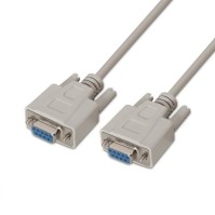 Aisens Cable Serie RS232 DB9 M DB9 H Beige 18M