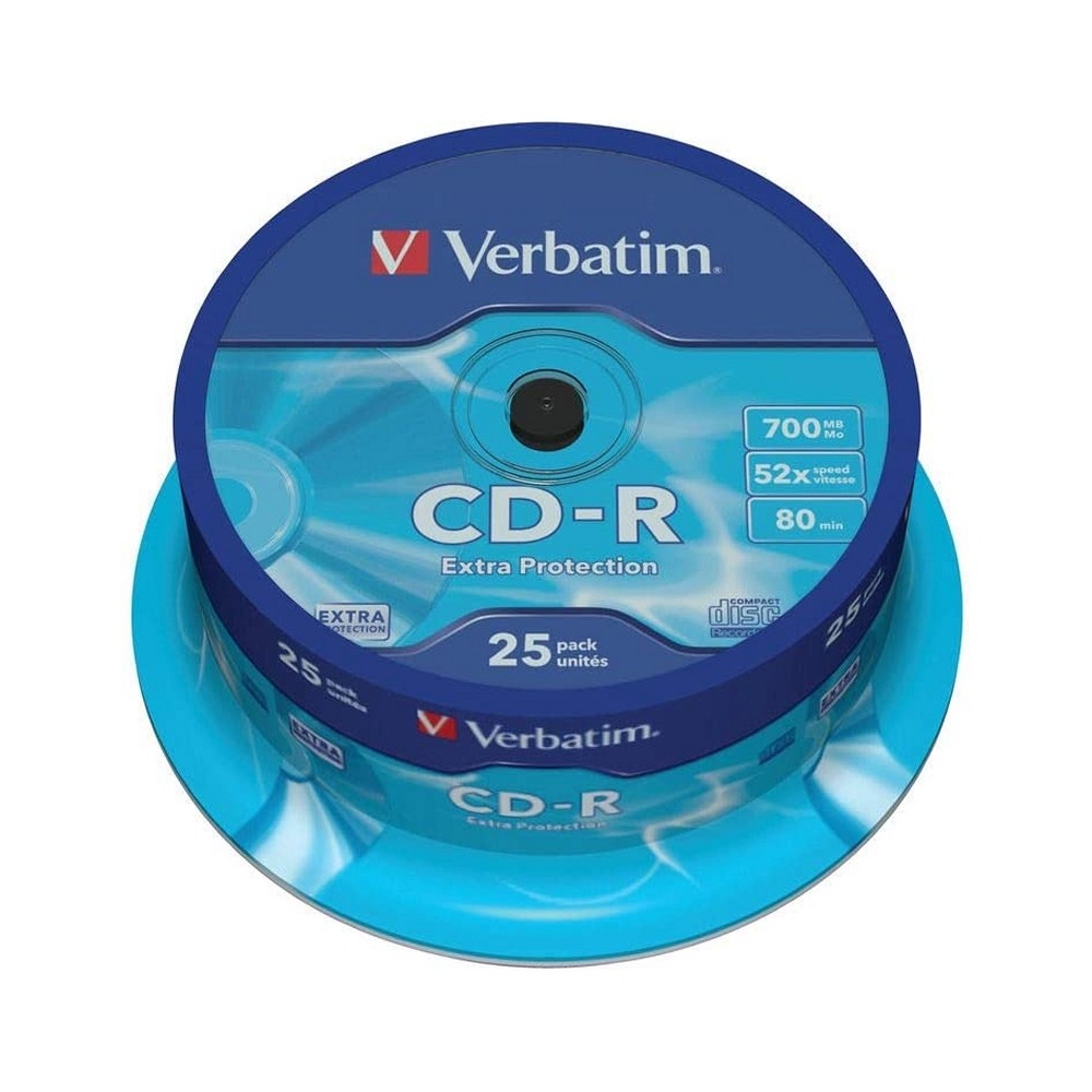 Verbatim CD R 700MB 52x Tarrina 25Uds