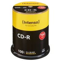 Intenso CD R 700MB 80min tubo 100 unidades