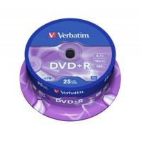 Verbatim DVDR 47GB 16x Tarrina 25Uds