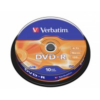 Verbatim DVD R 47GB 16x Tarrina 10Uds