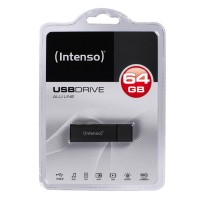 Intenso 3521491 Lapiz USB 20 Alu 64GB Antracita